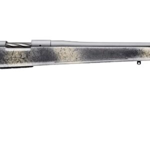 Bergara B-14 Wilderness Ridge 7mm Remington Magnum 24in rifle in Sniper Grey Cerakote with camo SoftTouch synthetic stock