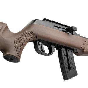Rossi RS22M .22 WMR 21 inch matte black steel barrel with brown Monte Carlo synthetic stock