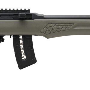 Rossi RS22 .22 WMR semi-auto rifle with matte black barrel and Monte Carlo-style synthetic stock
