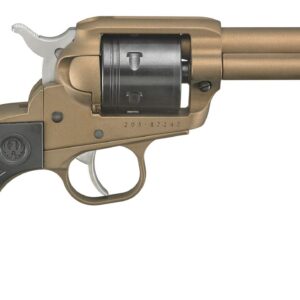 Ruger Wrangler Birdshead .22 LR 3.75in Burnt Bronze Cerakote revolver with Birdshead synthetic grip