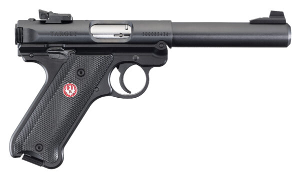 ru401835f20 scaled RUGER MKIV TRGT 22LR 5.5" BL/SY CA