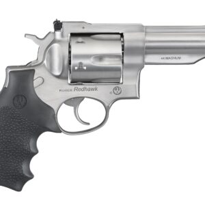 Ruger Redhawk .44 Magnum 4.2-inch satin stainless revolver with Hogue Monogrip