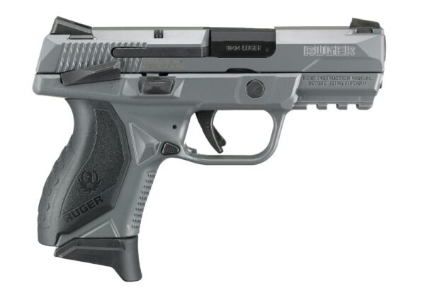 ru8683b8b7 RUGER AMER CMPCT 9MM 3.55" GRAY 17+1