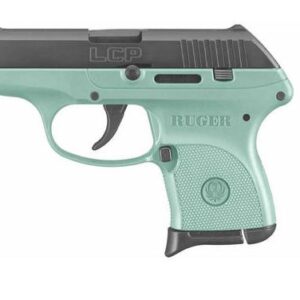 Ruger LCP .380 ACP turquoise Cerakote with blued slide 2.75 inch barrel