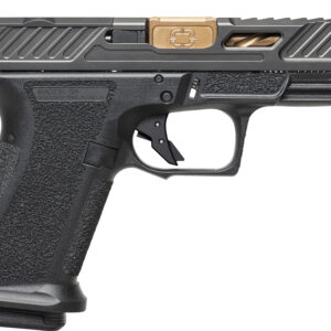 Shadow Systems MR920 9mm Elite optic-ready pistol with bronze fluted barrel and black polymer frame