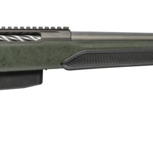 Tikka T3X Super Varmint 300 Win Mag rifle with green Roughtech synthetic stock and threaded barrel