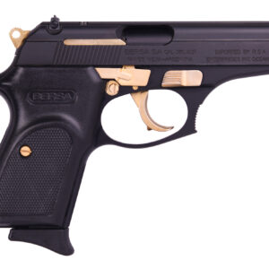 Bersa Thunder 22 .22 LR semi-auto pistol matte black with gold external parts
