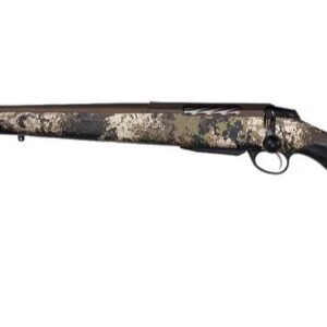 Tikka T3x Lite .270 Winchester left-hand rifle with Veil Wideland camo stock and 22.4 inch barrel