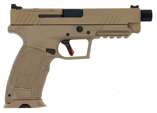 SDS PX9G3 9mm pistol FDE with 5.1in threaded barrel