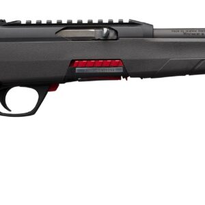 Winchester Wildcat SR .22 LR rifle with 16.5 inch threaded barrel and black synthetic stock