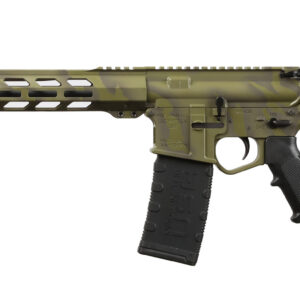 Wise Arms WA-15B .223 REM/5.56 NATO rifle in ODG Tiger Stripe Cerakote with 16-inch barrel