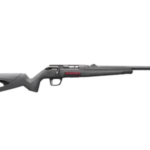 Winchester Xpert .22 LR bolt-action rifle with threaded muzzle and gray synthetic stock