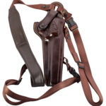 10084 Galco KK130H Kodiak Chest Holster Havana Brown Leather Shoulder/Torso Strap Fits Ruger Super Redhawk 7.50" Right Hand