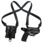 102560 Galco MC820B Miami Classic Shoulder System Size Fits Chest Up To 56" Black Leather Fits Sig P320 Fits Sig P320 Compact Fits Sig M18 Right Hand