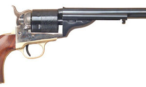 Cimarron CA914 1872 Open Top Navy 38 Special/38 Long Colt 6rd  7.50" Blued Barrel & Cylinder, Wide Front Sight, Color Case Hardened Steel Frame, 1851 Navy-Sized Walnut Grip