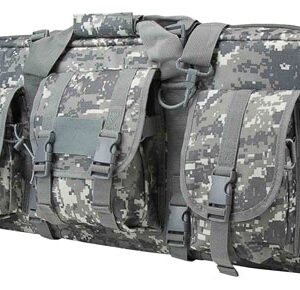 NcStar CVCPD2962D28 VISM Deluxe SubGun Case 28" Digital Camouflage PVC Fabric w/ Exterior Pockets Zippers & Padding for 2 AR or AK Pistols