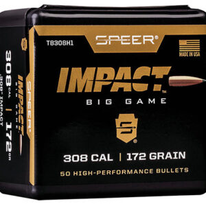 Speer TB308H1 Impact  30 Cal .308 172 gr Slipstream Polymer Tip 50 Per Box/ 5 Case