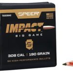 109601 Speer TB308H2 Impact 30 Cal .308 190 gr Slipstream Polymer Tip 50 Per Box/ 5 Case