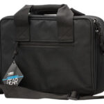 109680 NcStar CPDX2971B VISM Double Pistol Range Bag w/ Mag Pouches Loop Fasteners Zippers Padding & Black Finish