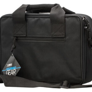 NcStar CPDX2971B VISM Double Pistol Range Bag w/ Mag Pouches Loop Fasteners Zippers Padding & Black Finish