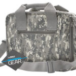 109681 NcStar CPDX2971D VISM Double Pistol Range Bag w/ Mag Pouches Loop Fasteners Zippers Padding & Digital Camouflage Finish