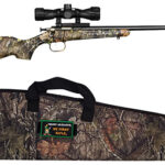 109751 Crickett KSA2163BSC Youth Package 22 LR 1rd 16.12" Blued Barrel/Receiver, Mossy Oak Break-Up Synthetic Stock, Rebounding Firing Pin Safety Includes 4x32mm Scope, Scope Mount & Soft Case