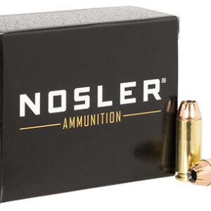 Nosler 51400 Assured Stopping Power Handgun 10mm Auto 180 gr Jacket Hollow Point 20 Per Box/ 20 Case