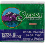 110774 Sierra 7169C Tipped MatchKing .22 Cal .224 69 gr Tipped MatchKing/ 500 Per Box