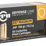 111972 PPU PPD357 Defense 357 Mag 158 gr Jacket Hollow Point 50 Per Box/ 10 Case