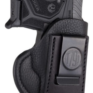 1791 Gunleather SCH0NSBR SCH  IWB Size 0 Night Sky Black Leather Belt Clip Fits Sig P238/S&W Bodyguard Right Hand