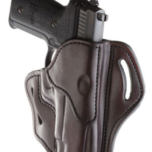 1791 Gunleather BH23SBRR BH2.3  OWB Size 2.3 Signature Brown Leather Belt Slide Compatible w/Glock 17/Sig P226/HK VP9 Right Hand