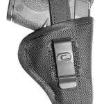 112645 1 Crossfire Shooting Gear CRFTUSA1C3 The Undercover IWB/OWB Size 03 Black Ballistic Nylon Belt Clip Fits Compact 3-3.50" Barrel Ambidextrous