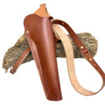 112986 Hunter Company 1160 Hunter OWB Chestnut Tan Leather Shoulder Fits S&W 500 8.37" Barrel