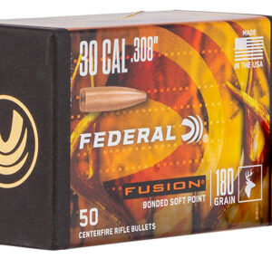 Federal FB308F4 Fusion Component  30 Cal .308 180 gr Fusion Soft Point 50 Per Box/ 4 Case