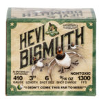 114141 HEVI-Shot HS19006 HEVI-Bismuth 410 Gauge 3" 9/16 oz Bismuth 6 Shot 25 Per Box/ 10 Case