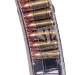 115842 ETS Group HKMP520 Rifle Mags 20rd 9mm Luger for H&K MP5/SP5K/MP5K/94/SP89 Clear Detachable