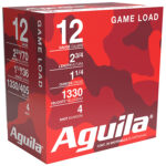 116368 Aguila 1CHB1204 Birdshot High Velocity 12 Gauge 2.75" 1 1/4 oz 4 Shot 25 Per Box/ 10 Case