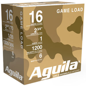 Aguila 1CHB1616 Birdshot Standard Velocity 16 Gauge 2.75" 1 oz 6 Shot 25 Per Box/ 10 Case