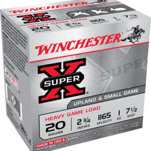 Winchester Ammo XU20H7 Super X Heavy Game Load 20 Gauge 2.75" 1 oz 7.5 Shot 25 Per Box/ 10 Case