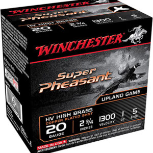 Winchester Ammo X20PH5 Super Pheasant Magnum High Brass 20 Gauge 2.75" 5 Shot 25 Bx/ 10 Case