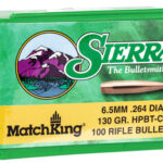 119960 Sierra 1729 MatchKing 6.5 Creedmoor .264 130 gr Hollow Point Boat Tail/ 100 Per Box