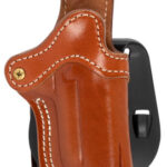 121701 1791 Gunleather ORPDH1CBRR BH1 Optic Ready Size 01 OWB Style made of Leather with Classic Brown Finish, Adjustable Cant & Paddle Mount Type fits 4-5" Barrel 1911 for Right Hand