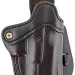 121702 1791 Gunleather ORPDH21SBRR BH2.1 Optic Ready OWB Size 2.1 Signature Brown Leather Paddle Compatible w/Glock 17/Springfield XD/S&W Shield Right Hand