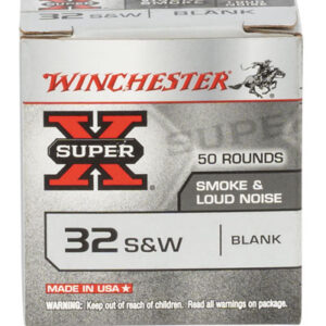 Winchester Ammo 32BL2PW Super X Blank 32 S&W 50 Per Box/ 100 Case