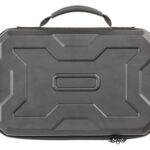 122427 Allen 8212 EXO Handgun Case Black Polymer, Egg Crate Foam, Lockable Zipper & Molded Rubber Handle 12" L