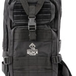 123589 Rukx Gear ATICT1DB Tactical 1 Day Black 600D Polyester w/ Molle Webbing Hook & Loop Panel 5 Storage Areas