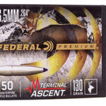 124303 Federal PB264TA1 Premium Terminal Ascent Component 6.5mm .264 130 gr Terminal Ascent 50 Per Box/ 4 Case