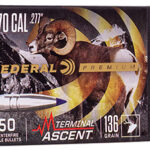 124304 Federal PB277TA1 Premium Terminal Ascent Component 270 Win .277 136 gr Terminal Ascent 50 Per Box/ 4 Case