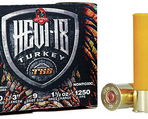 HEVI-Shot HS7009 HEVI-18 TSS Turkey 20 Gauge 3" 1 1/2 oz Tungsten 9 Shot 5 Per Box/ 10 Case