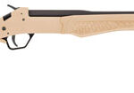 128010 Rossi SSP1TAN Tuffy Single Shot 410 Gauge with 18.50" Barrel, 3" Chamber, 1rd Capacity, Matte Black Metal Finish & Tan Fixed Thumbhole with Shell Holder Stock Right Hand (Youth)